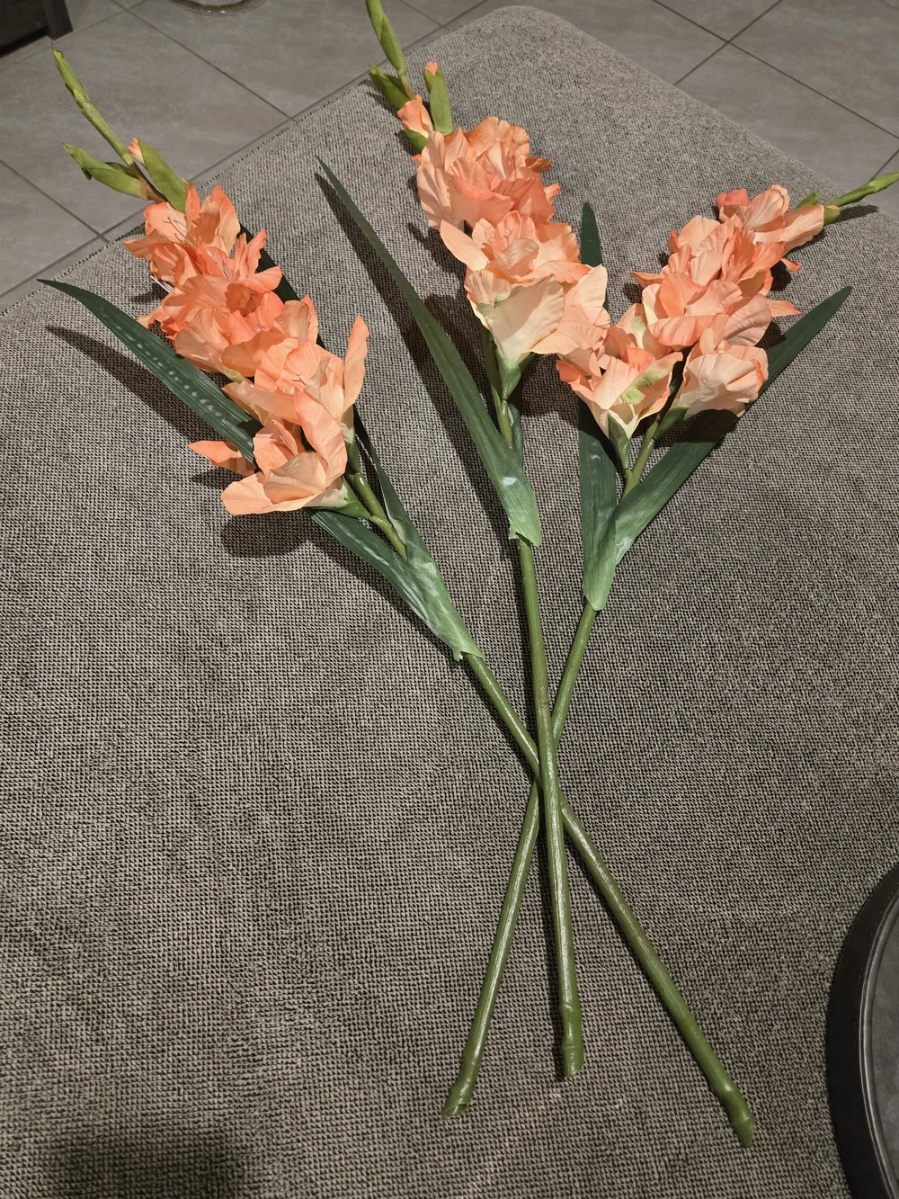 Hobby Lobby Peach Gladiolus Faux Floral Stems